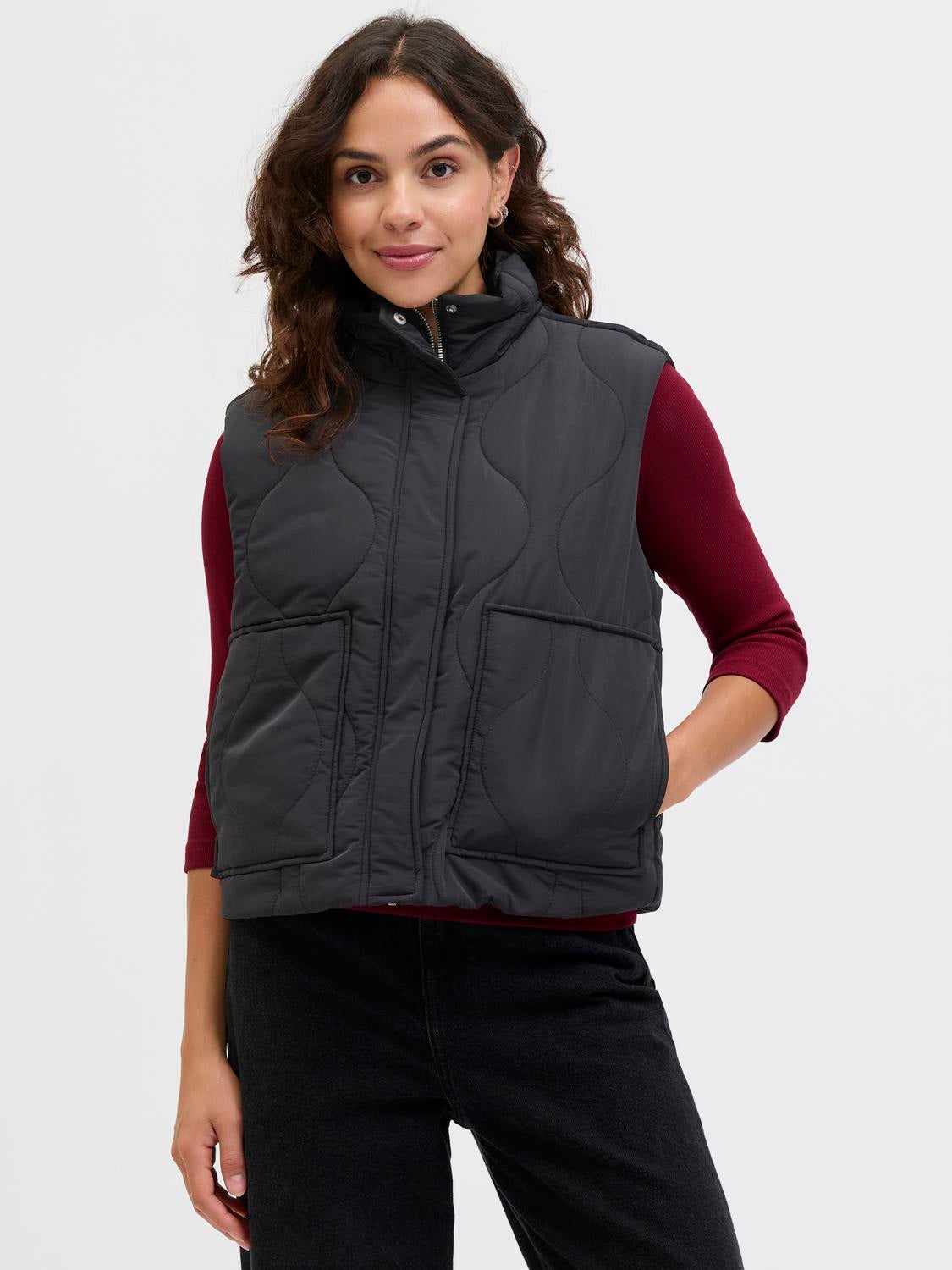 JXSERENA Quilted gilet | Black | JJXX®