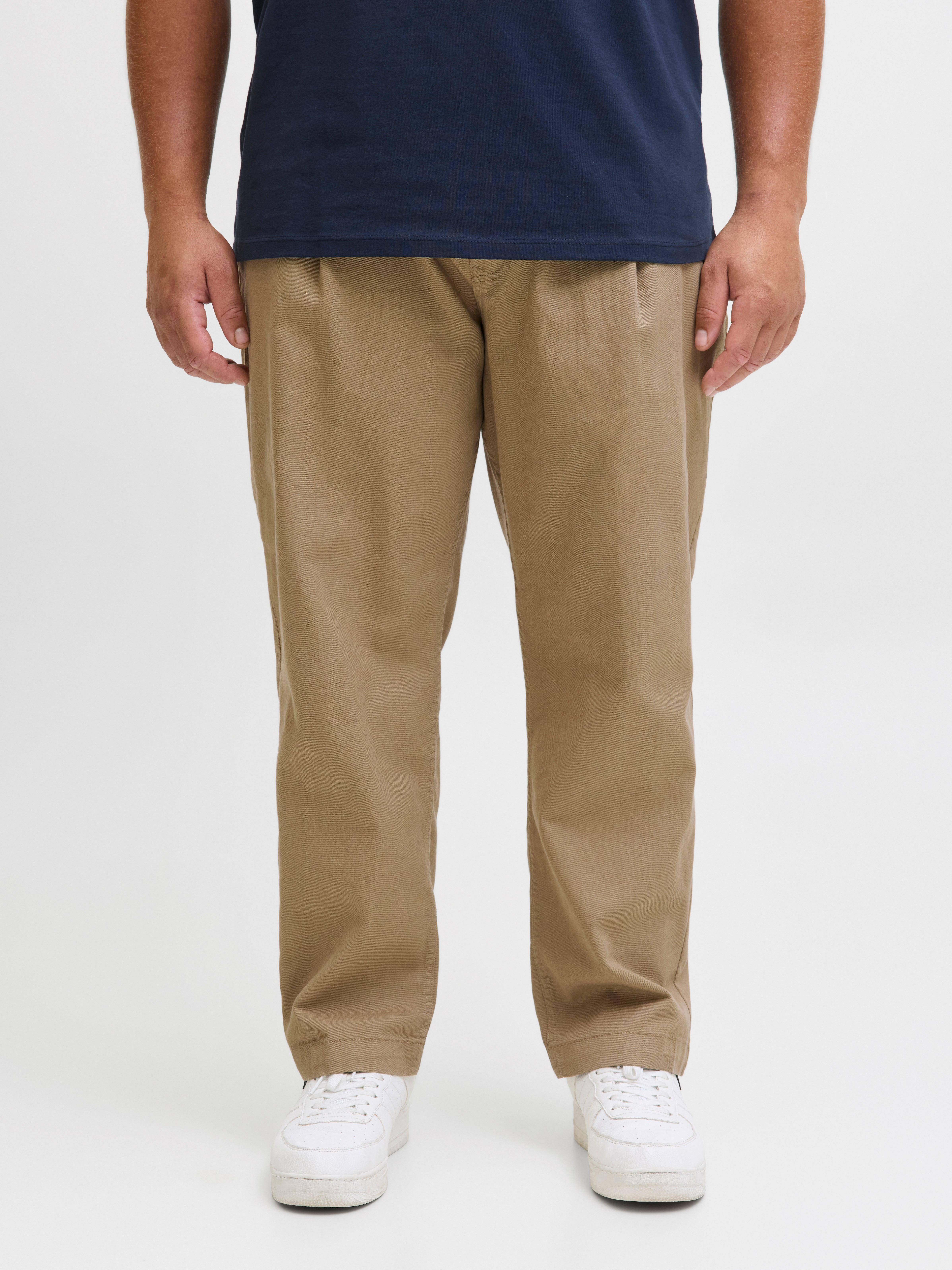 Plus Size Wide-Leg Fit Wide fit pants | Light Brown | Jack & Jones®