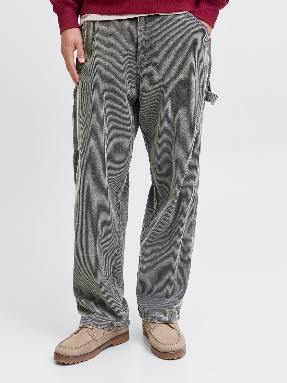 Wide Leg Fit 5 Pockets Pants | Dark Grey | Jack & Jones®