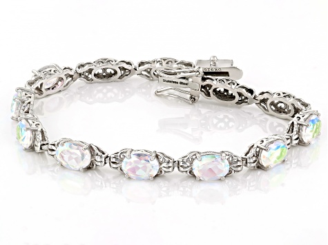 Zero Jupiter™ Quartz Rhodium Over Sterling Silver Bracelet 9.08ctw