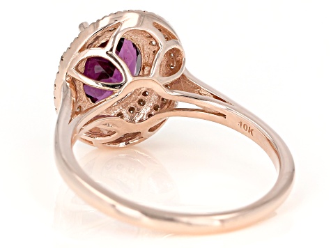 Grape Color Garnet 10k Rose Gold Ring 1.89ctw - GCG137 | JTV