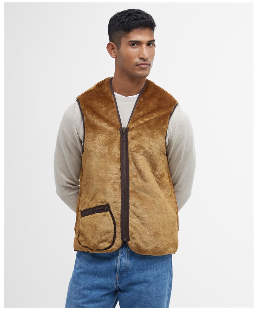 Men's Barbour Warm Pile Waistcoat / Zip-In Liner