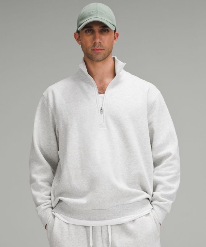 新作新品【Lululemon 】定価22000円ハーフジップライトグレー L/M