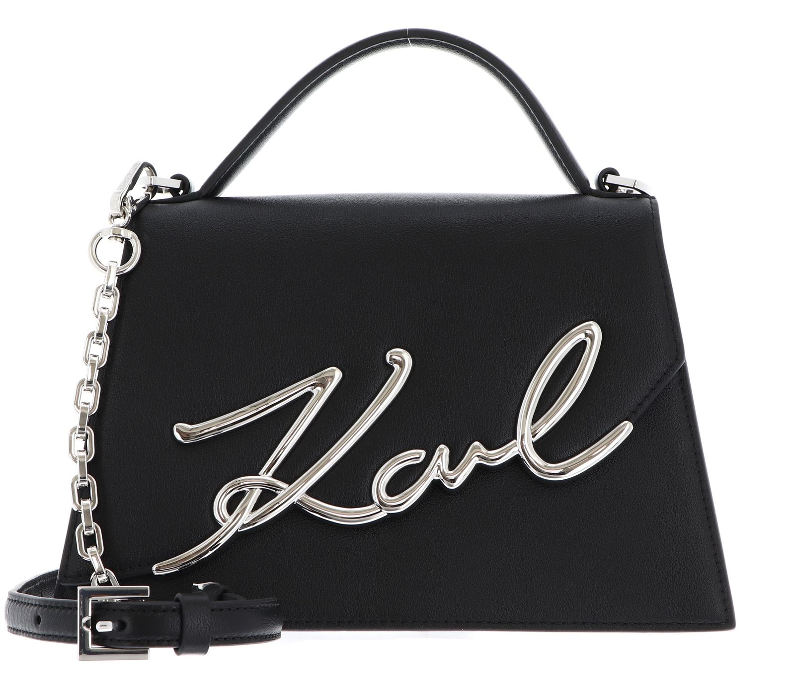 KARL LAGERFELD K / Signature 2.0 Crossbody Bag M Black / Nickel