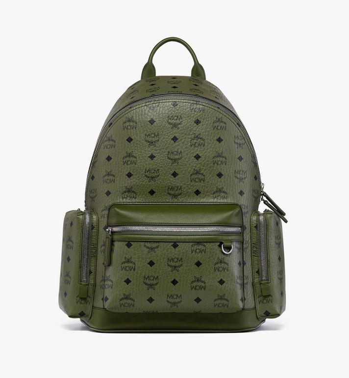 Medium Stark Backpack in Visetos Green | MCM ®US