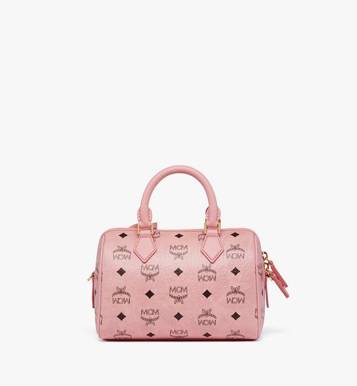 Small Ella Boston Bag in Visetos Pink | MCM ®US