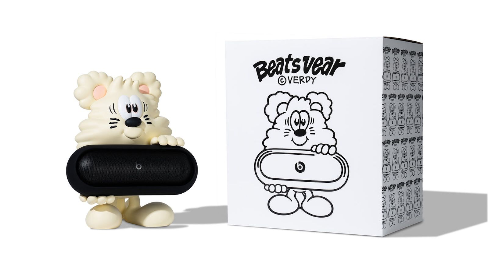 Beats and Verdy Debut Collectible Bear Figure That Holds Your