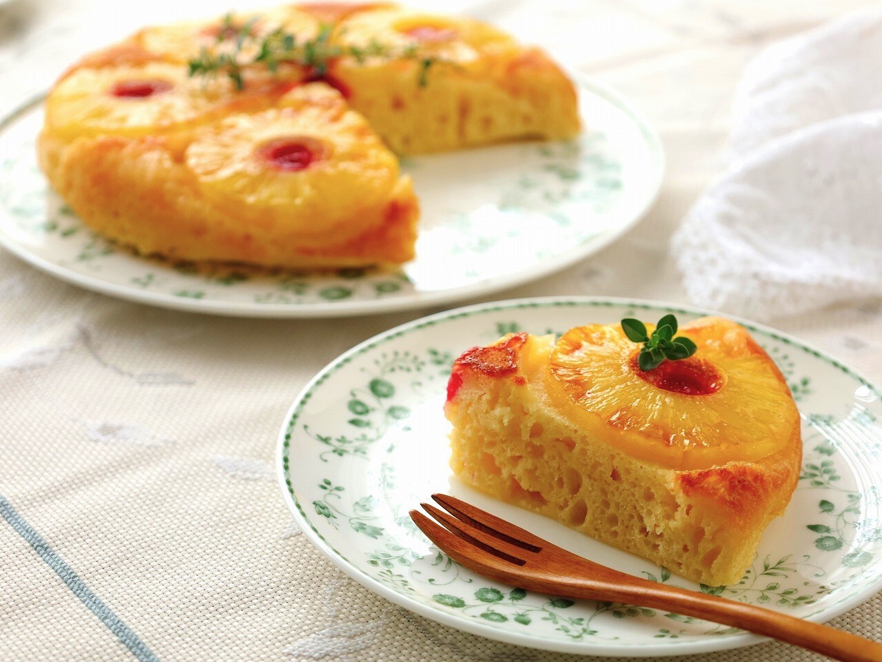 パイナップルのアップサイドダウンケーキ【温度クック】 | ガス