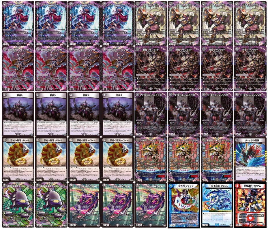 環境デッキ・2重スリーブ付き] クローシスアビス 環境デッキ・2重