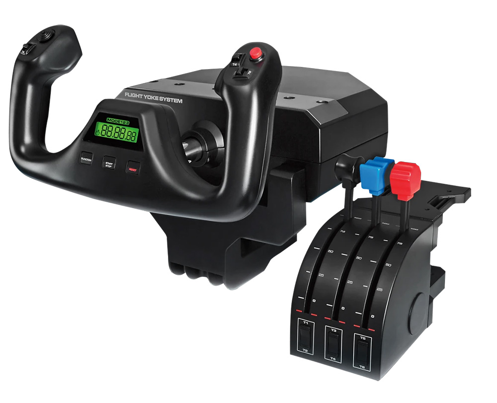 Logitech Saitek Pro Flight Yoke and Throttle Quadrant System