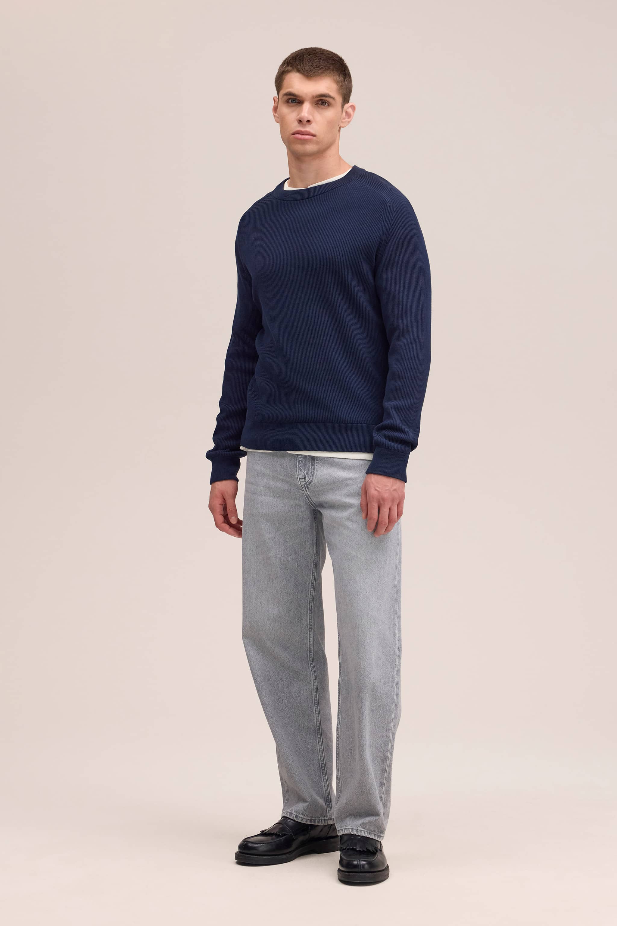 Kevin 6600 men's sweater - Navy Blue - Buy online at NN.07®