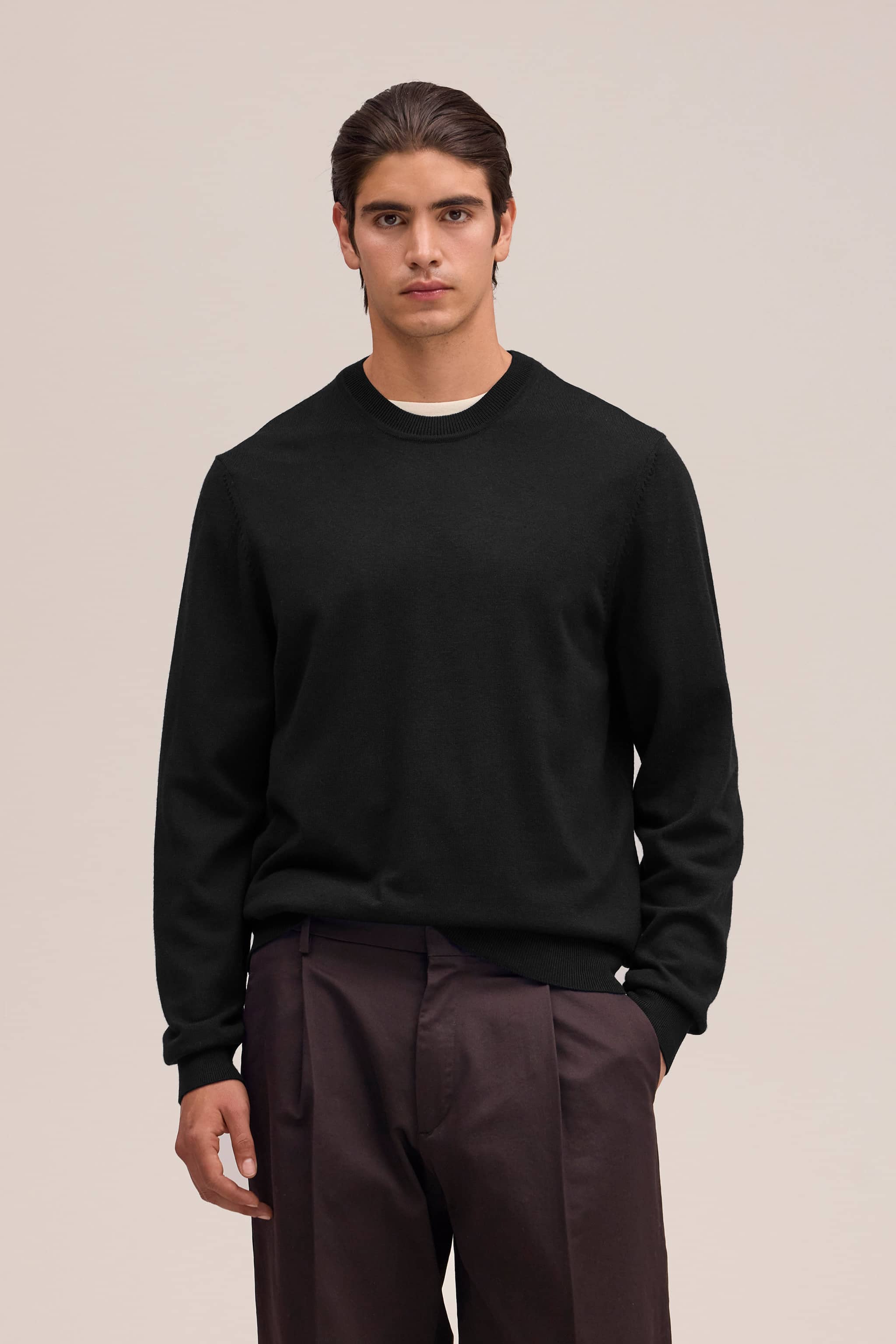 Ted 6605 men's sweater - Black - Buy online at NN.07®