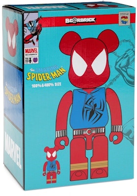 Buy Bearbrick x Marvel Spider-Man Scarlet Spider 100% & 400% Set