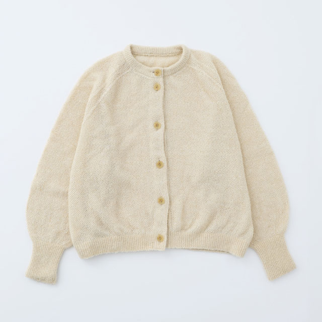 防縮ウールのブークレヤーンカーディガン｜衣料品｜中川政七商店 公式