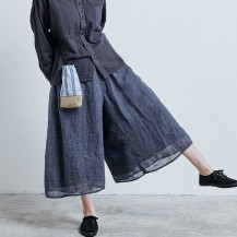 麻のかや織 キュロット【アウトレット2025冬】のレビュー/クチコミ