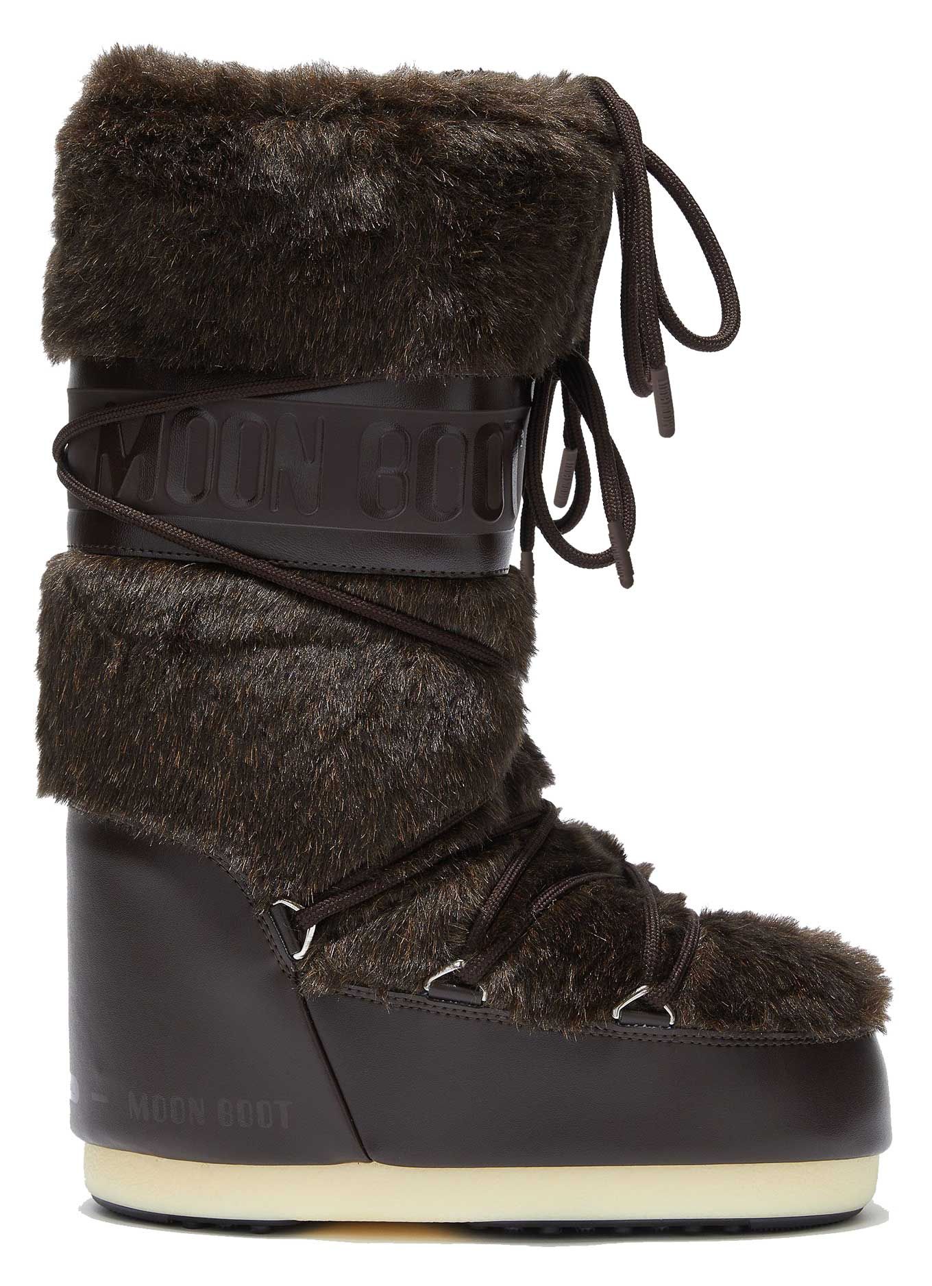 Moonboot Moon Boot Icon Faux Fur Brown Women's Après-Ski Boots