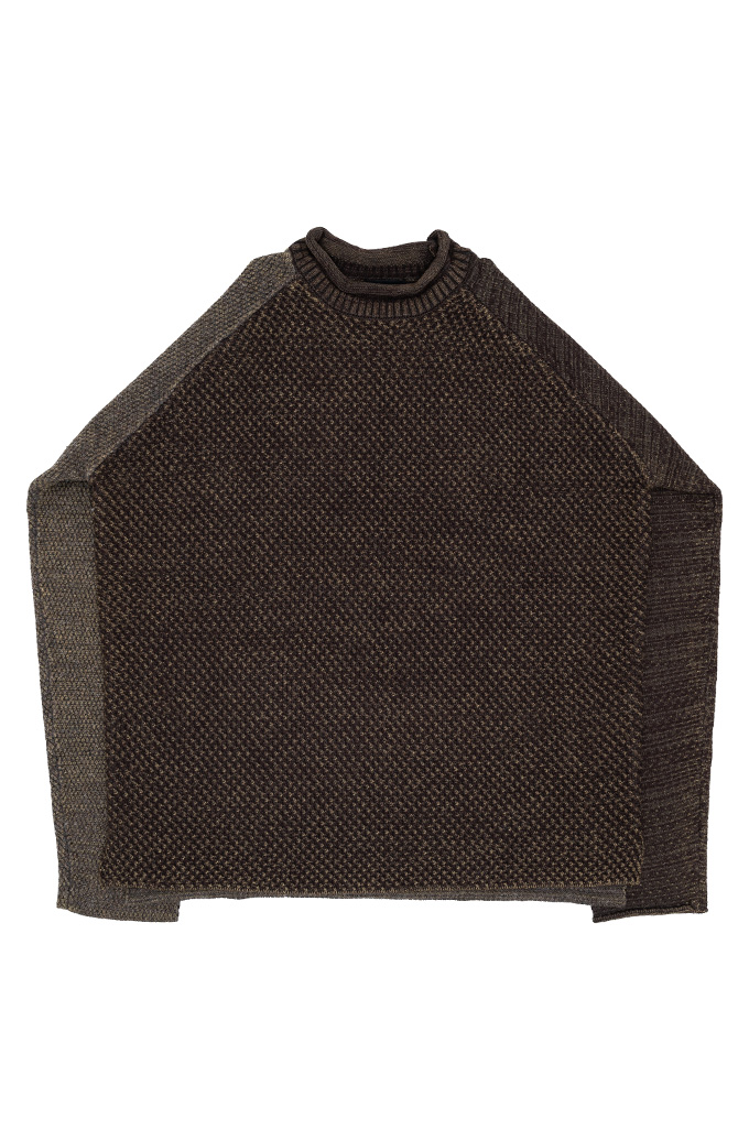 Devoa TIMEWASTING Crewneck Sweater - Sandblasted Wool/Cashmere