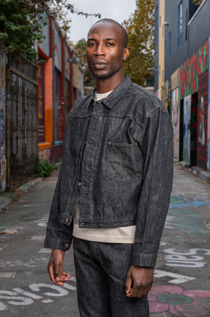 Buzz Rickson x William Gibson WWII Model 13.6oz Denim Jacket - Black