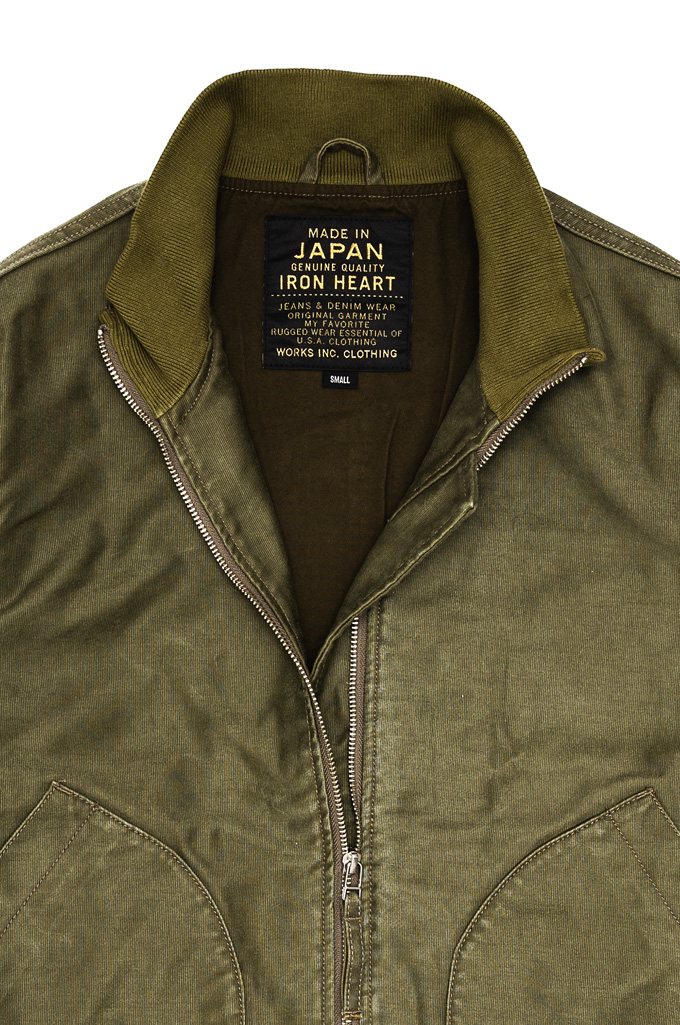 Iron Heart 12oz Whipcord Tanker Jacket - IHM-47-ODG - Olive Drab Green