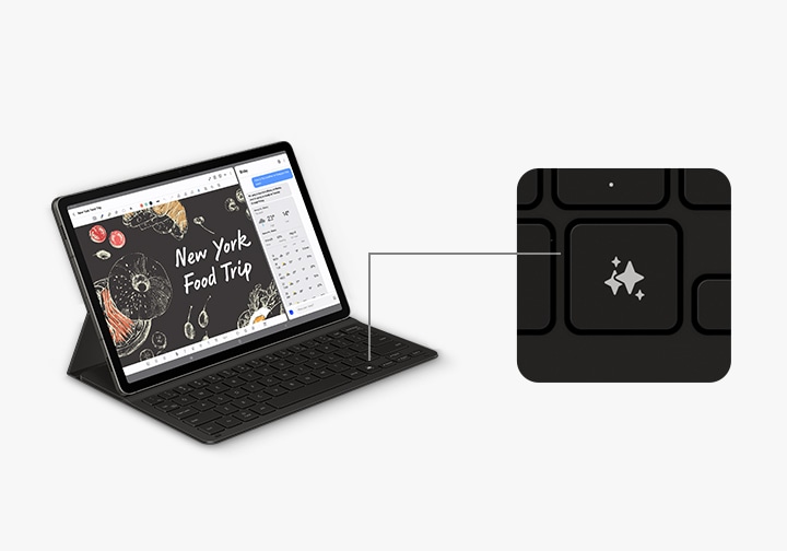 AI Book Cover Slim Keyboard with Trackpad for Tab S9 | Samsung UK