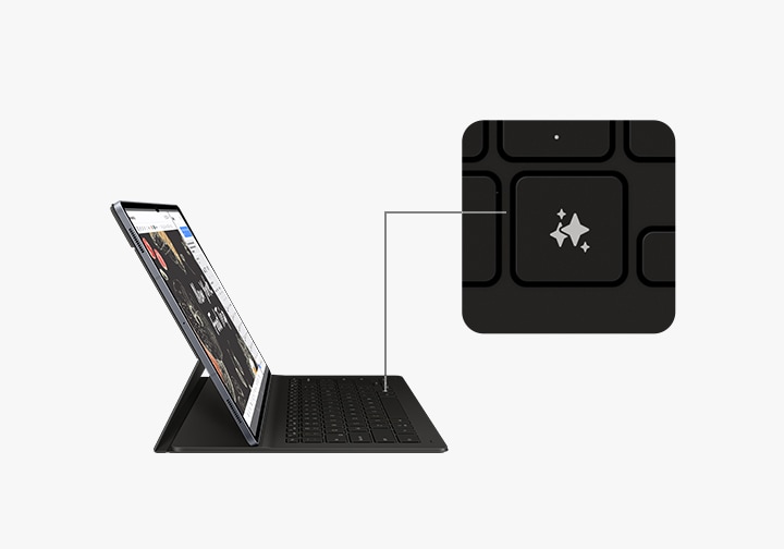 Galaxy Tab S10+ | S9+ | S9 FE+ Book Cover Keyboard Slim - AI Key