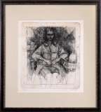 藤城清治「花と少女」リトグラフ :: 絵画買取・販売 - シバヤマ