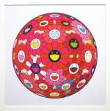 村上隆「フラワーボール、カラフル、ミラクル、スパークル」オフセット