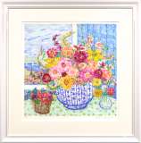 福沢一郎「花」油彩 F6号 :: 絵画買取・販売 - シバヤマ