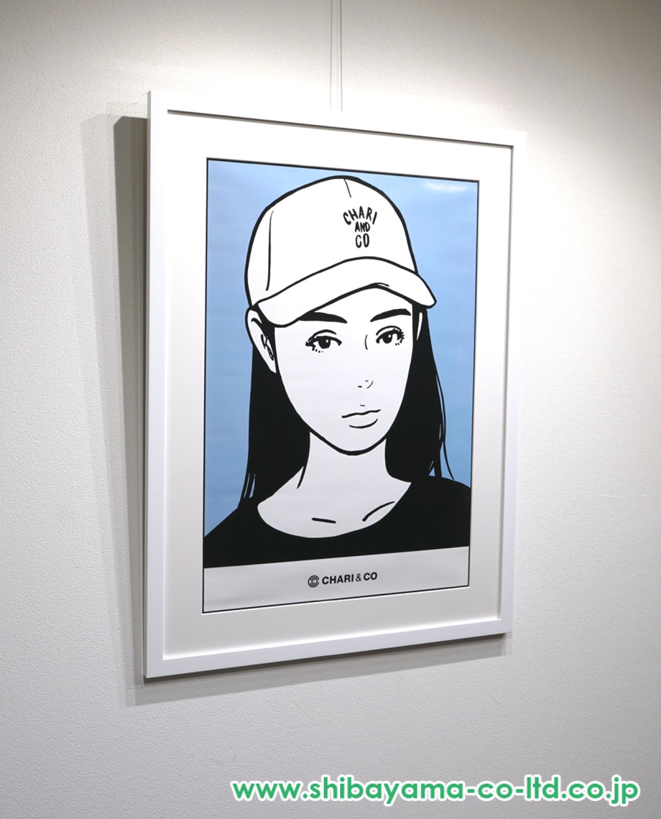 KYNE「Untitled (背景青)」ポスター :: 絵画買取・販売 - シバヤマ