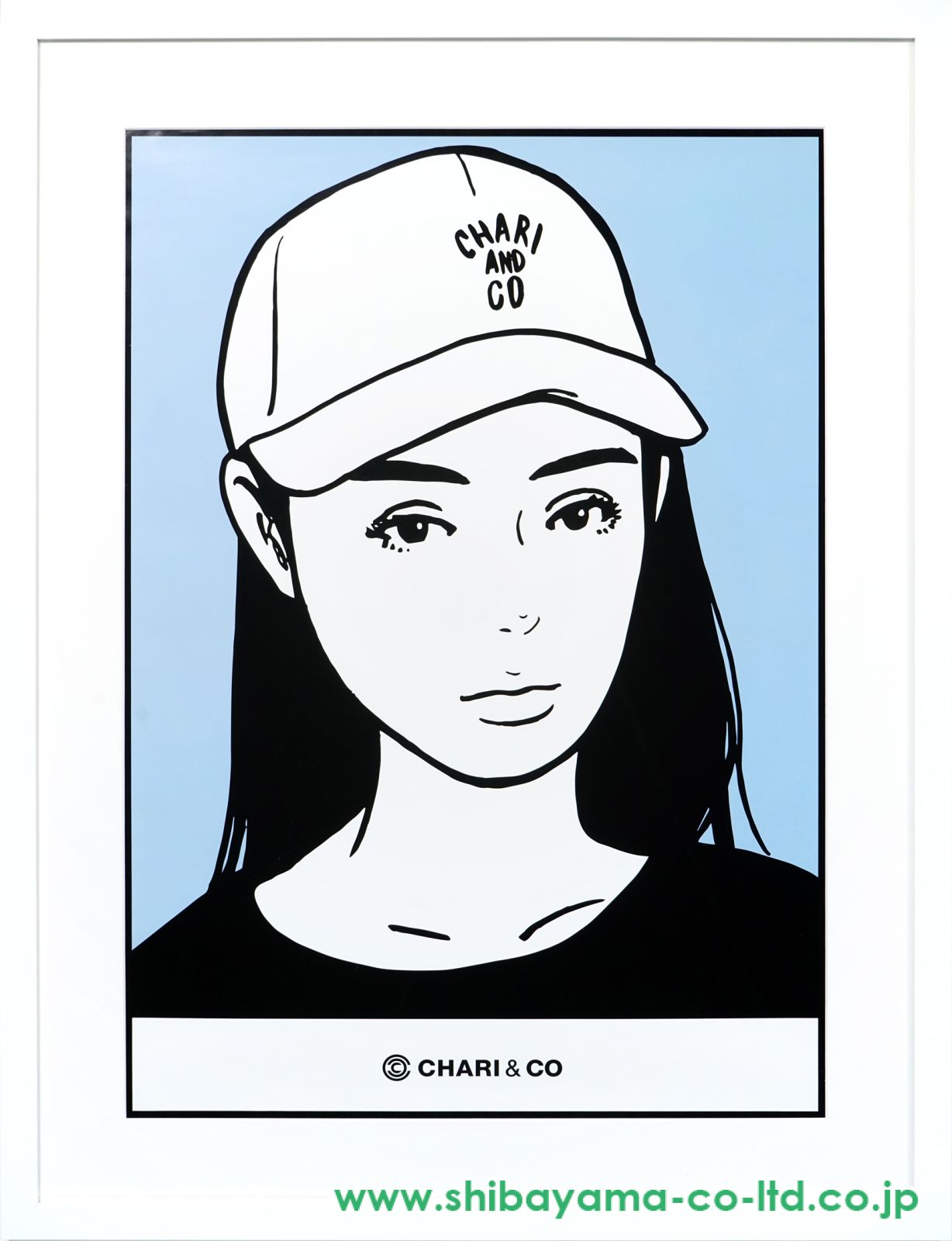 KYNE「Untitled (背景青)」ポスター :: 絵画買取・販売 - シバヤマ