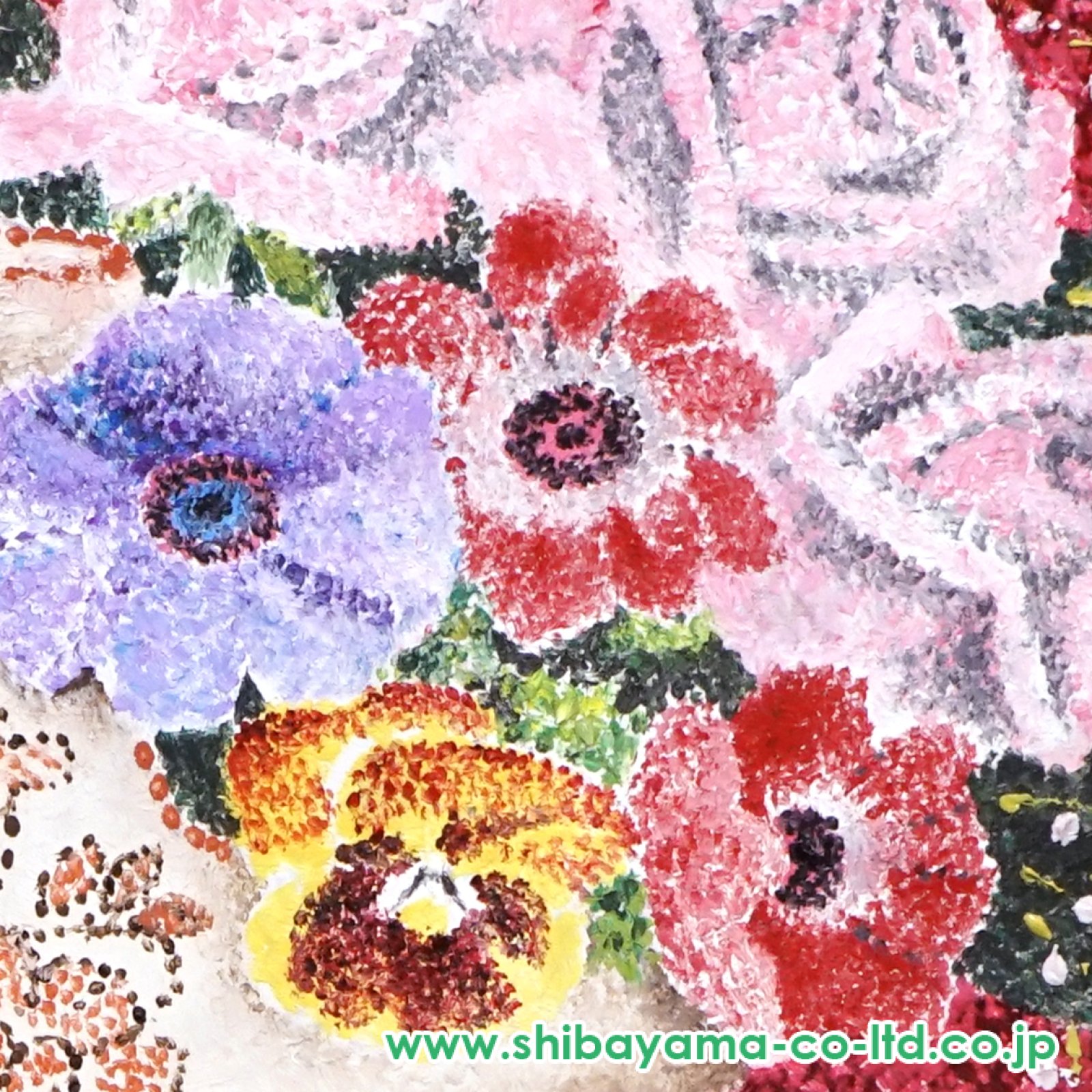 高田誠「花」油彩 :: 絵画買取・販売 - シバヤマ