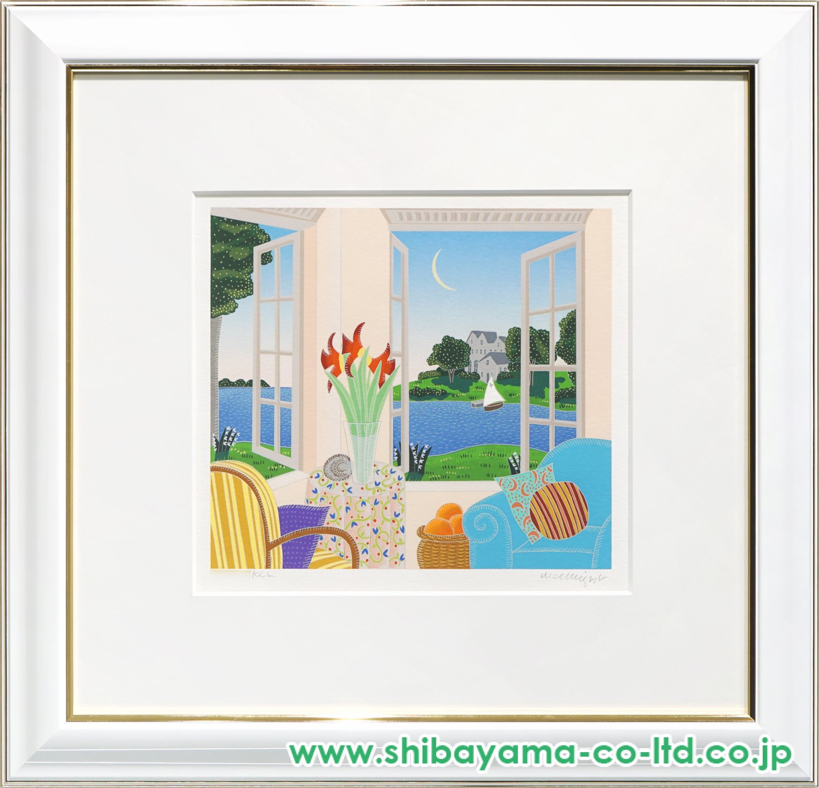 トーマス・マックナイト「春」シルクスクリーン :: 絵画買取・販売