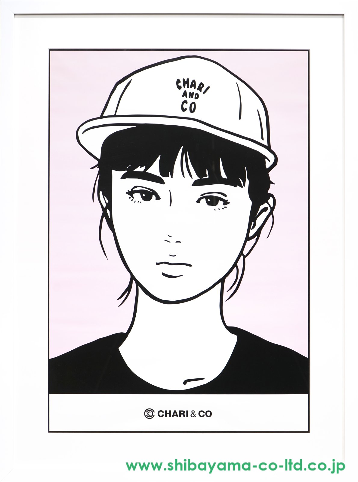 KYNE「Untitled (背景赤)」ポスター :: 絵画買取・販売 - シバヤマ