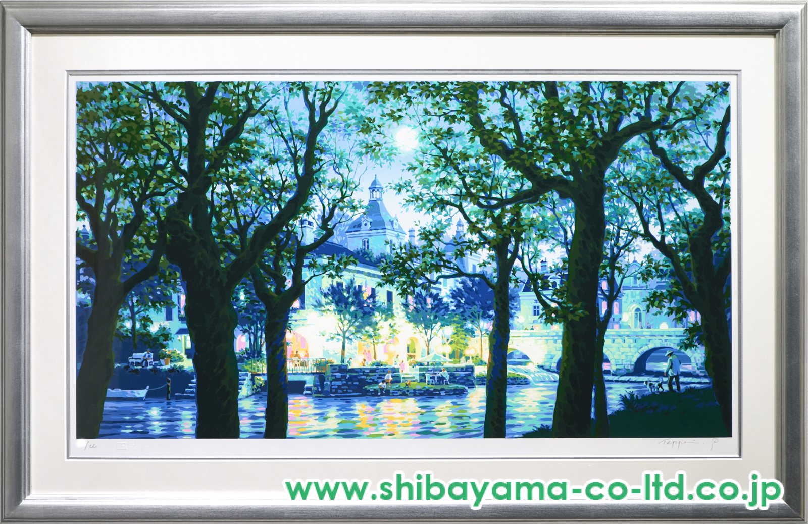 笹倉鉄平「月の記憶」シルクスクリーン :: 絵画買取・販売 - シバヤマ