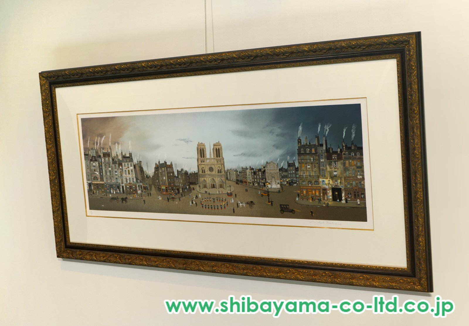 ミッシェル・ドラクロワ「パリの眺め」シルクスクリーン :: 絵画買取