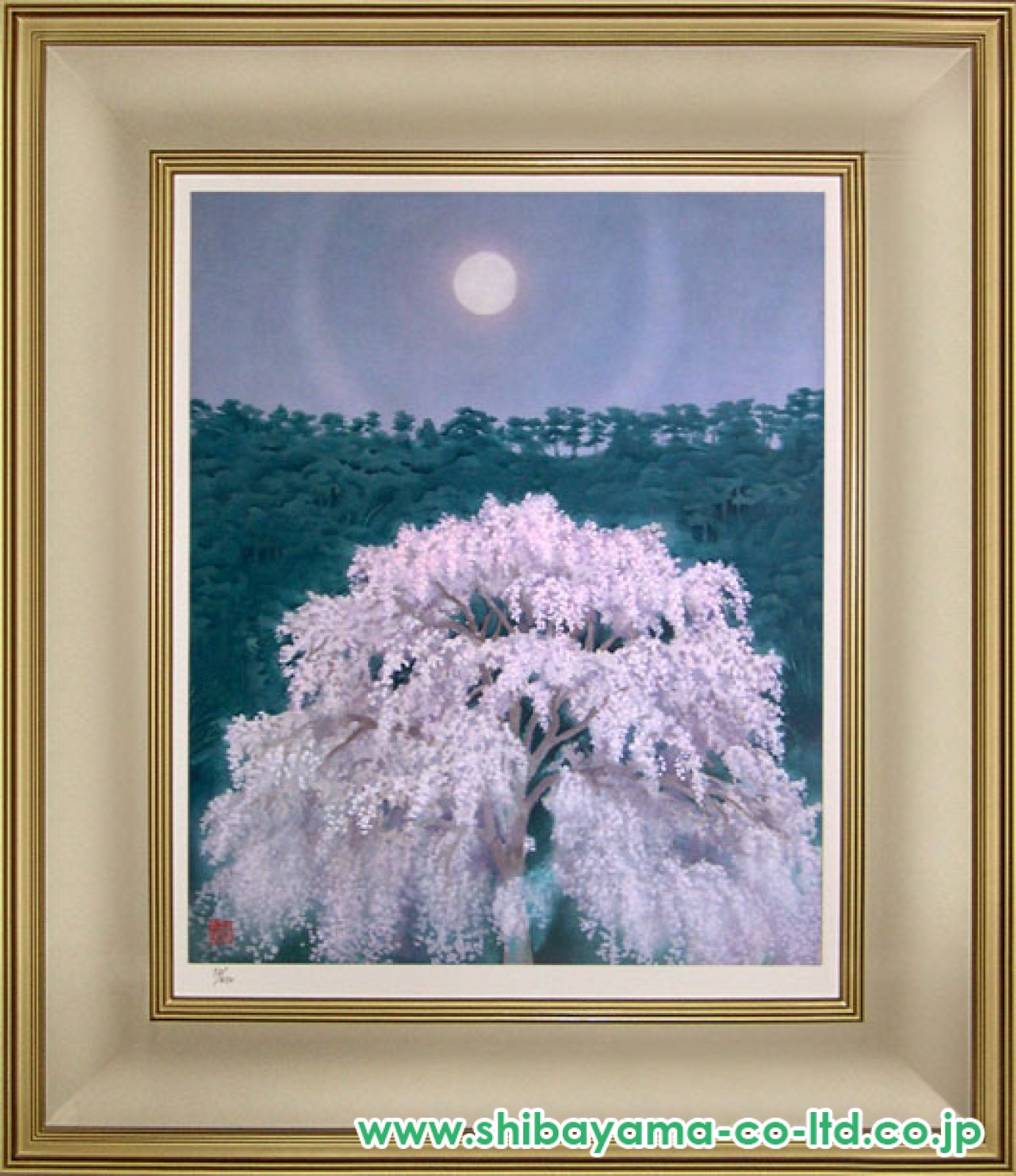 東山魁夷「花明り」リトグラフ＋新復刻画 :: 絵画買取・販売 - シバヤマ