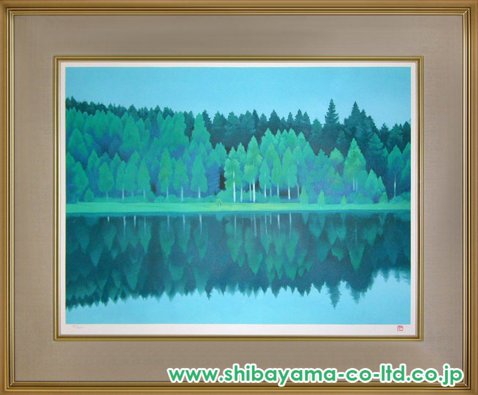 東山魁夷「朝静」リトグラフ :: 絵画買取・販売 - シバヤマ