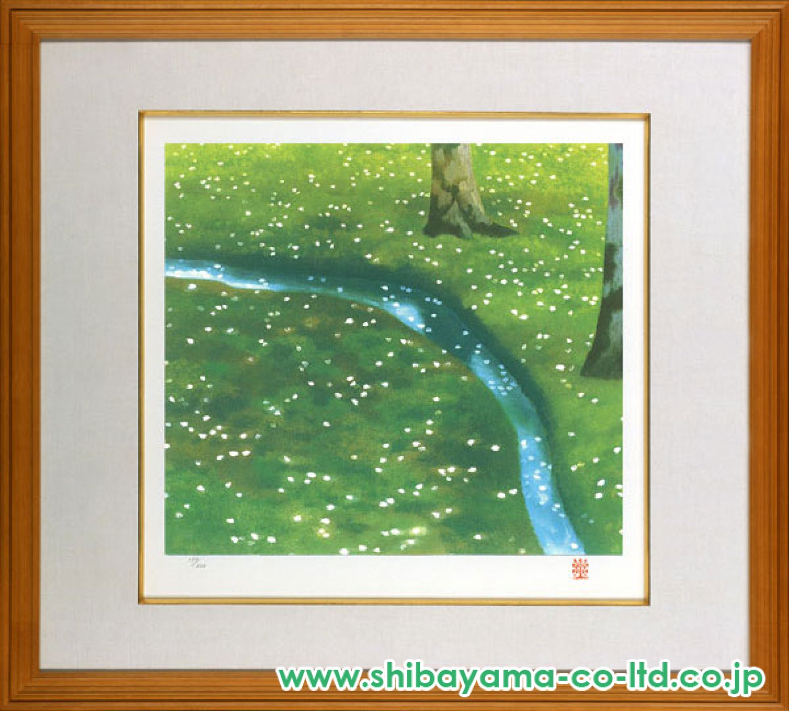 東山魁夷「日本の四季のこころより『行く春』」セリグラフ :: 絵画買取