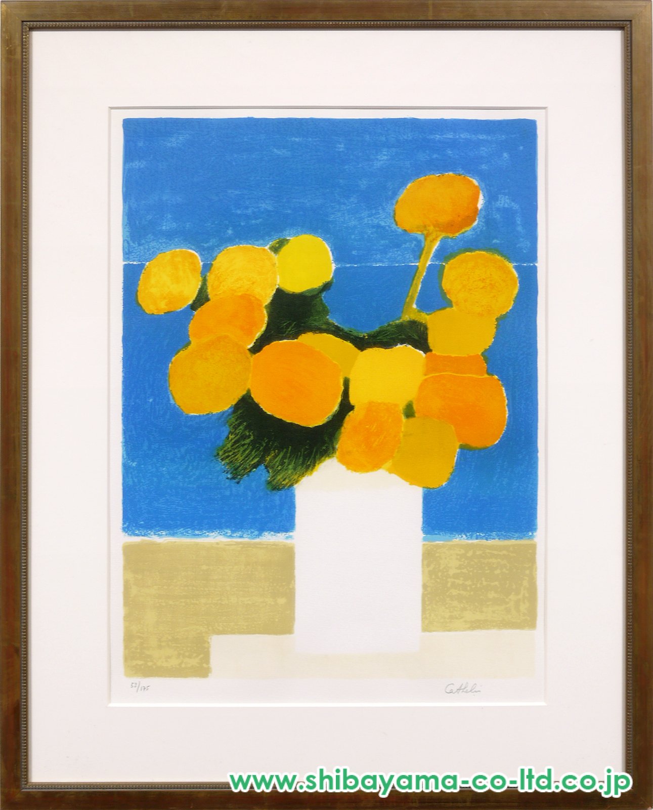 ベルナール・カトラン「INDIAN ROSES」リトグラフ :: 絵画買取・販売