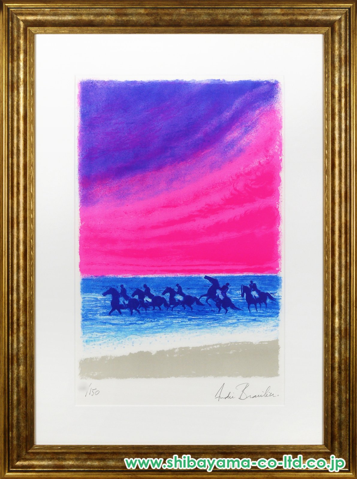 アンドレ•ブラジリエ 「夕暮れのソナタ」（リソグラフ） アンドレ