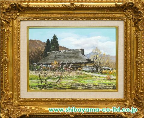 林喜市郎「奥多摩早春」油彩 4号 :: 絵画買取・販売 - シバヤマ