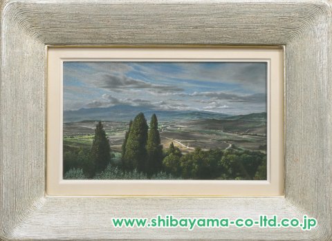 原雅幸「The road to Dawyck」油彩 4号 :: 絵画買取・販売 - シバヤマ