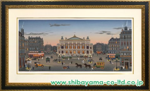 ミッシェルドラクロワオペラ座の雪の夕暮れ