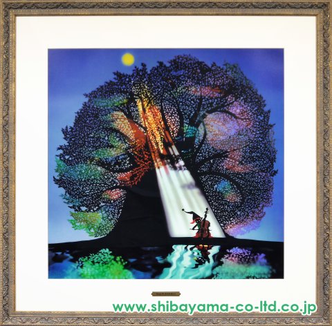 藤城清治「月光の響」リトグラフ :: 絵画買取・販売 - シバヤマ