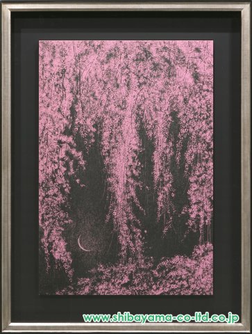 0002絵画幻想的ピンク額縁