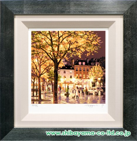 笹倉鉄平「サンジェルマン・デ・プレ」シルクスクリーン :: 絵画買取