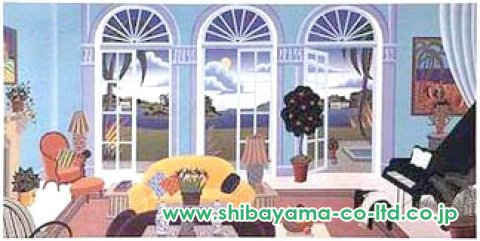 トーマス・マックナイト「パームアイランド」シルクスクリーン :: 絵画