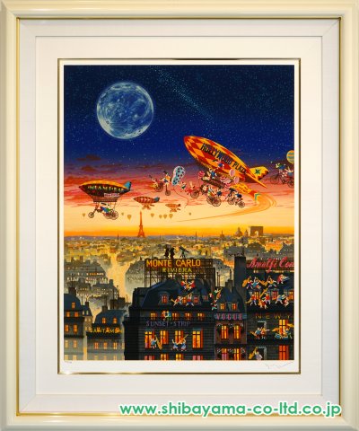 ヒロ・ヤマガタ「フライ・ミー・トゥ・ザ・ムーン」シルクスクリーン