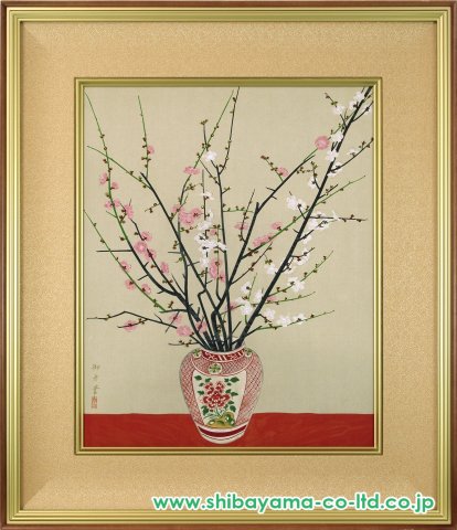 速水御舟「瓶梅図」木版画 :: 絵画買取・販売 - シバヤマ