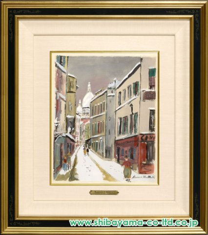 モーリス・ユトリロ「霊感の村より『サン・リュスティック通り